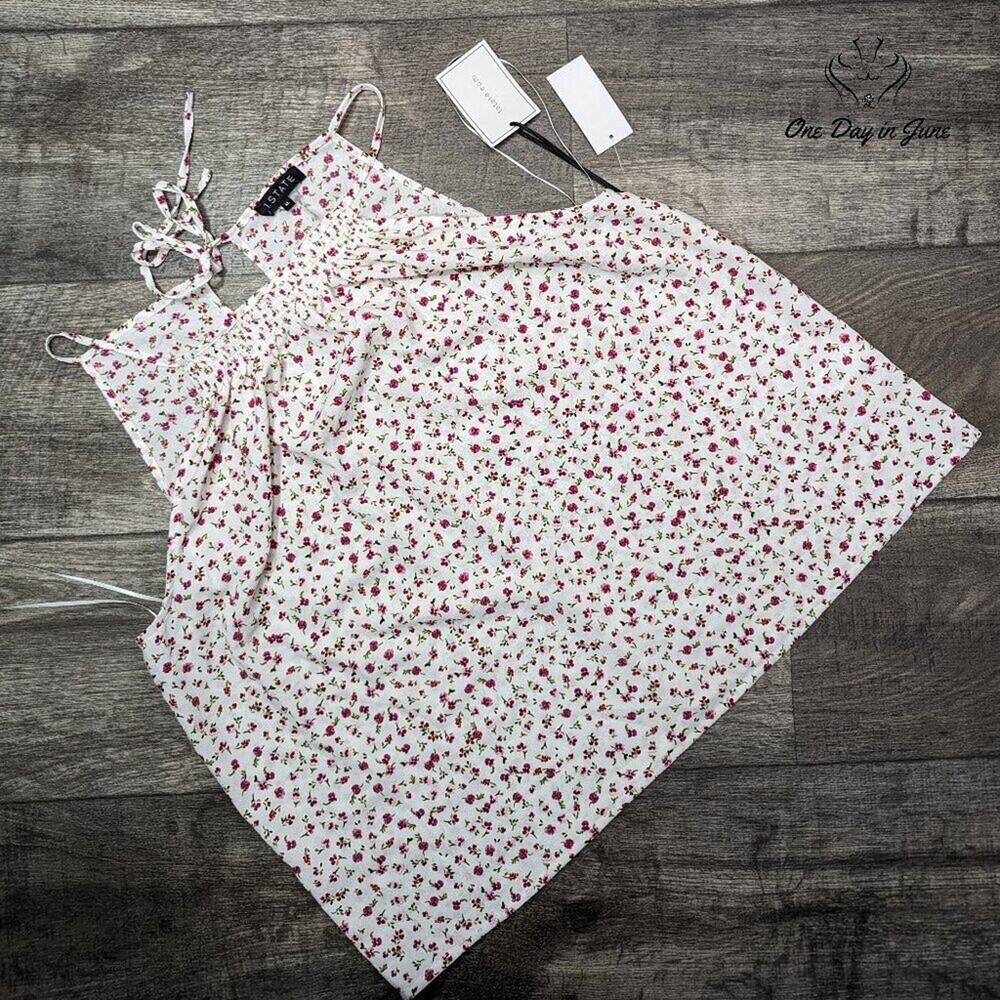 1. State Daisley Smock Front Sleeveless Top Size XL